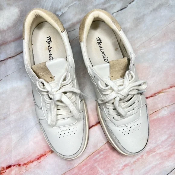Madewell Court Sneakers Shoes Colorblock Leather and Suede 9 - Picture 2 of 9